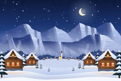 Alpine Village Night