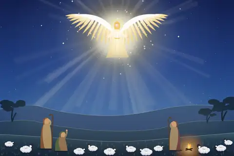 Angel and Shepherds