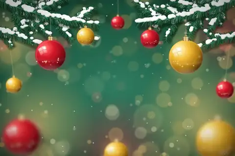 Snowy Ornament Branches