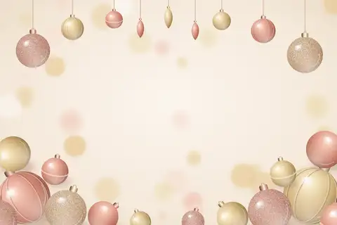 Rose Gold Ornaments