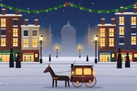 Victorian Christmas Street